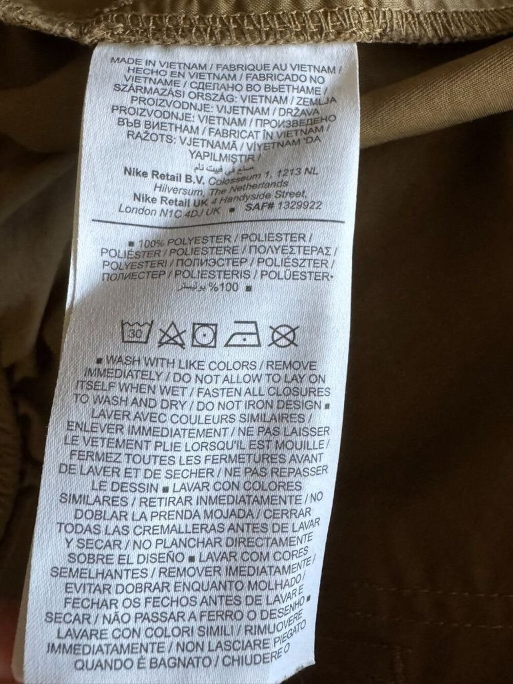 Nike Jordon Brown Kelp Heavyweight High Rise Cargo Wide Leg Jogger Pant X-Large - Picture 14 of 16